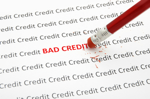pencil eraser fixing bad credit