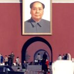 Mao Zedong Portraet am Eingang zur Verbotenen Stadt